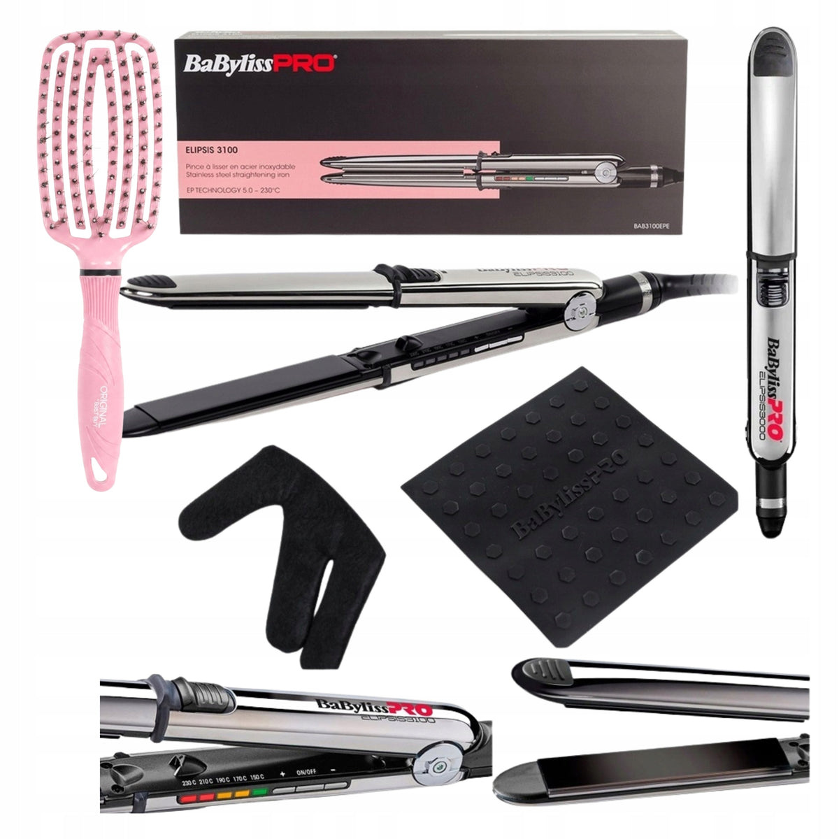 Prostownica do Włosów Babyliss Pro Elipsis 3100 24 mm lokówka Jonizacja 2w1 2200 w