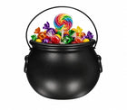 Kociołek czarownicy wiedźmy czarny 18 CM wiaderko na cukierki halloween pojemnik na słodycze, opakowanie na łakocie