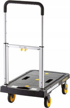 Stanley wózek transportowy platformowy składany 120kg SXWT-PC517 do przewożenia paczek, towarów i bagażu, czarny