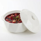 WAZA PORCELANOWA 2,4L ELEGANCKA MISA DO ZUPY ROSOŁU BIAŁA Z POKRYWKĄ ŚWIĘTA terina na barszcz i krem, 27 cm