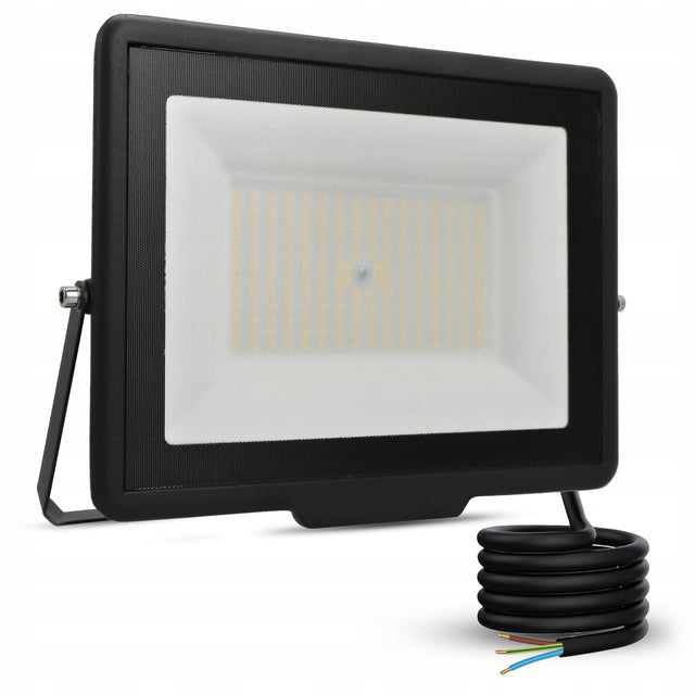 Halogen LED Naświetlacz 150W IP65 Reflektor Zewnętrzny Lampa Wodoodporny do ogrodu, garażu i warsztatu, biały neutralny 4500 K, 12000 lm