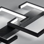 Lampa LED kwadrat sufitowa plafon LED + pilot oprawa oświetleniowa do salonu i sypialni, zintegrowane źródło światła