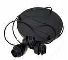 LAMPA WISZĄCA SUFITOWA DREWNIANA ŻYRANDOL POTRÓJNA REGULOWANA 3 KLOSZE oprawa do kuchni salonu jadalni, 3x E27, do 60 W
