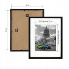 Ramka 50x70 na zdjęcia puzzle plakat czarna duża rama mdf z pleksi oprawa do grafiki, obrazów i fotografii, drewniana