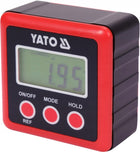 Yato kątomierz MIERNIk kąta elektroniczny z magnesem poziomica cyfrowy inklinometr do prac budowlanych, aluminiowy