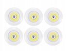 Lampka LED COB samoprzylepna na baterie dotykowa oświetlenie punktowe do szafy, schodów, korytarza, kuchni i łazienki