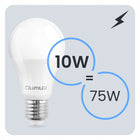 6x Żarówka LED E27 10W = 75W 1100lm 6500K zimna biała premium EMC2 lumiled źródło światła, żarnik do lamp z dużym