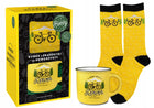 Zestaw na prezent dla rowerzysty kubek i skarpetki kręci mnie rower e-bike ceramiczny czarny 330 ml do kawy i herbaty
