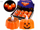 Lampki na Halloween Świecące Dynie LED Dynia pomarańczowa 12 sztuk H222 lampiony z tworzywa dekoracja wnętrza na