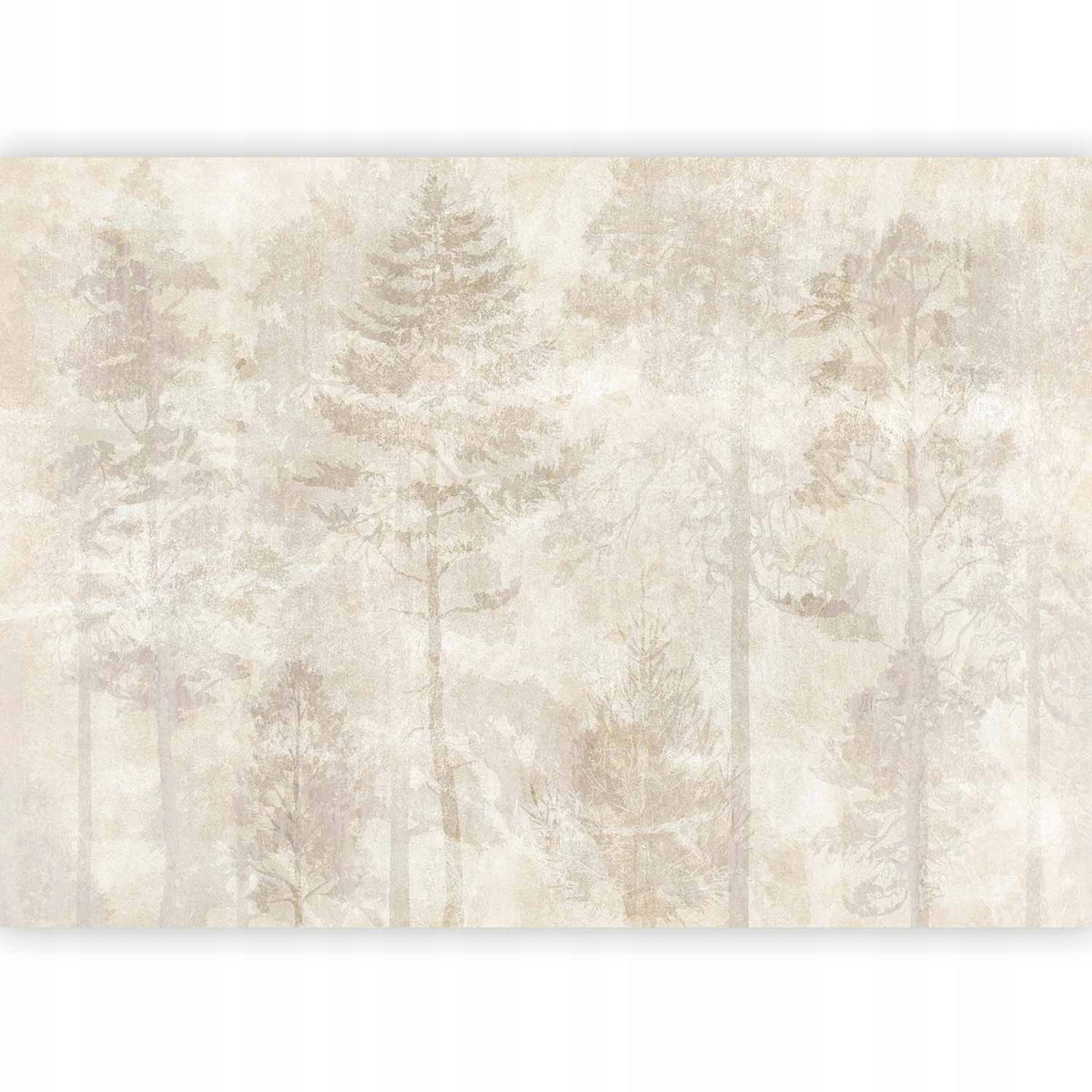 Fototapeta drzewa natura LAS akwarele beton boho 3D tapeta ścienna 400x280 mural flizelinowy, bez pasowania wzoru