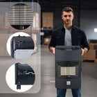 Piecyk gazowy na butle grzejnik FIXO 4,2kW piec gaz SKŁADANY +reduktor +wąż 420 mm 730 mm grzewcza czarny