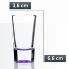 Kieliszki do wódki shotów nalewek 28 ml kolorowy komplet 12 szt na prezent szklane szklaneczki, do mycia w zmywarce