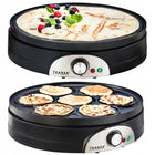Naleśnikarka dwustronna 2w1 Naleśniki i Pancake Termostat transa xxxl 1500W Elektryczna patelnia do placków, powłoka
