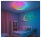Lampa sufitowa LED Okrągła 40W Pilot Barwa RGB APP PL Głośnik Bluetooth plafon do salonu i sypialni, sterowanie