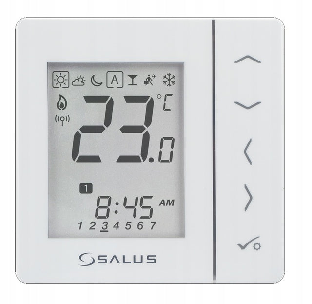 VS20WRF sterownik temperatury bezprzewodowy natynkowy tygodniowy bateryjny termostat pokojowy do kotła, regulator ogrzewania wiszący