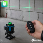 Poziomnica laserowa poziomica 4D 16 linii krzyżowa 360 laser zestaw statyw zielona wiązka zasięg 45 m dokładność 0,2 mm