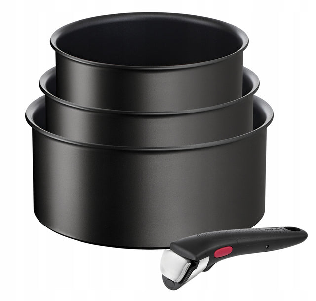 Zestaw rondle tefal Ingenio Unlimited 16/18/20 garnki aluminiowe nieprzywierające do indukcji, gazu, ceramiki, piekarnika i zmywarki