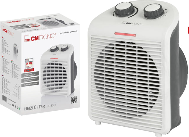 Mocny termowentylator grzejnik elektryczny 2000W C biały
