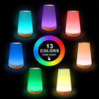 Bezprzewodowa Lampka Nocna 13 Kolory Dotykowa RGB pilot LED Do Sypialni lampa stołowa akumulatorowa ściemniana biała