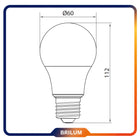 10x Żarówka LED E27 12W SMD 4000K neutralna Premium brilum nie mruga 1160 lm, tradycyjny kształt, do lamp i opraw