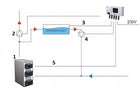 STEROWNIK ST-03 WIFI REGULATOR POMPY C.O. i C.W.U. KOTŁA PIECA LED (CS-08) /Wzór