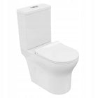 Kompakt WC wirowy poziomy lavita ecolet 3.0 z deską wolnoopadająca miska ustępowa bezkołnierzowa do łazienki, 35x66x83