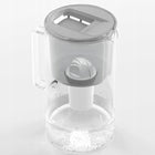 Dzbanek szklany wessper D2 borosilicate 3l + 1x Filtr Wessper aquaclassic dzbanek filtrujący srebrny/szary