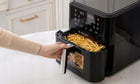 Frytkownica beztłuszczowa AIR fryer duża 8l 2000W duża misa XL electo czarny