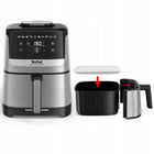 Frytkownica beztłuszczowa tefal Easy Fry Silence EY552D 5 l Air Fryer srebrny/szary