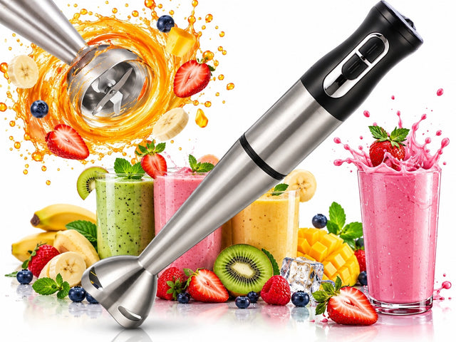 Blender ręczny kuchenny mocny 1200W turbo mikser do koktajli ZUP sosów