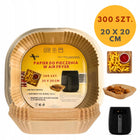 300 szt. papier AIR fryer frytkownicy beztłuszczowej wkład wkłady pieczenia okrągłe foremki jednorazowe 20 cm do