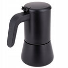 Kawiarka ciśnieniowa do espresso stalowa zaparzacz do kawy 300 ml kamille moka na 6 filiżanek, czarna
