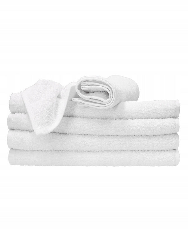 5X Ręczniki do Rąk Twarzy Białe Hotelowe 30x50 cm Zestaw Chłonne 500g małe ręczniczki łazienkowe do wycierania dłoni
