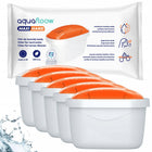 5x filtr AquaFloow do dzbanek filtrujący Brita Marella Elemaris twarda woda do dzbanka biały