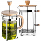 Zaparzacz do herbaty kawy ziół tłokowy kawiarka dzbanek szklany sitko 800ml French press, praska, 4 filiżanki, można