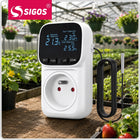 TERMOSTAT ELEKTRONICZNY REGULATOR TEMPERATURY GNIAZDO SIECI 230V max. 3680W termometr