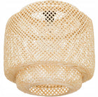 Lampa wisząca Tulum bambusowa czarna zawieś 38cm naturalna beżowa BOHO TH06 do salonu jadalni sypialni, abażur, oprawa
