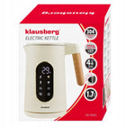Czajnik elektryczny Klausberg KB-9005 1,7l LED dotyk regulacja tem Programy 1.7 l 2200 w beżowy metal, tworzywo sztuczne