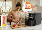 Frytkownica beztłuszczowa AIR fryer frytownica 6,5l berdsen 1700W czarny