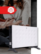 Grzejnik Elektryczny Konwektorowy Mocny Szybkie Nagrzewanie Termostat Turbo 140 mm 400 mm grzewcza biały