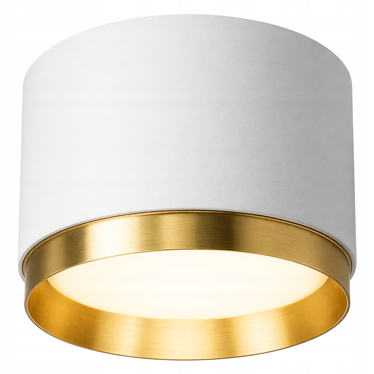 Oprawa Halogenowa GX53 Lampa Sufitowa TUBA LED Natynkowa SPOT biały złoty oczko okrągłe 1-punktowe do wnętrz