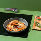 Patelnie ceramiczne Tefal renew ingenio 24/28 beztłuszczowa indukcja zestaw do smażenia z odpinanym uchwytem, na gaz