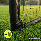 Bramka Piłkarka 240x60cm HyperMotion Stalowa Prosty Montaż Stabilna Czarna do gry w futbol dla dzieci od 3 lat do