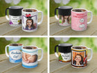 Magiczny foto kubek termiczny z twoim własnym nadrukiem zdjęciem na prezent ceramiczny, zmieniający kolor, 330 ml, do