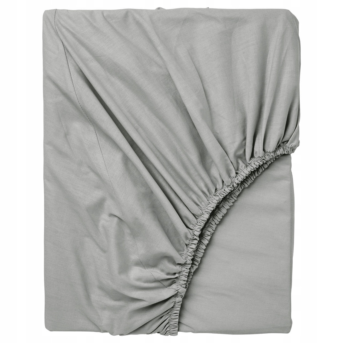 Ikea dvala prześcieradło z gumką 140x200 szare 100% bawełna na materac do 26 cm, tekstylia do łóżka