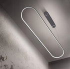 Lampa LED sufitowa nad stół czarna ringi 100cm 53W pamięć darmat light 655 żyrandol do jadalni i salonu, oprawa z