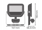 Naświetlacz LED sensor 17W 4000K z regulacją strumienia 2400lm/1600lm reflektor zewnętrzny IP65, neutralna biel
