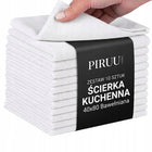 10x Ręcznik Ścierka Kuchenna 40x80 Bawełniana - Do Naczyń - Chłonna - gruba ręcznik (ścierka) 80 cm biały bawełna