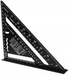 Kątownik stolarski ciesielski 190mm aluminiowy podziałka solidny precyzyjny ekierka do wyznaczania kątów, narzędzie