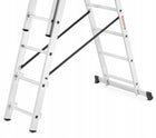Drabina aluminiowa 3x9 wielofunkcyjna na schody higher 7,10m 150kg + rozstawna, przystawna, do malowania i prac